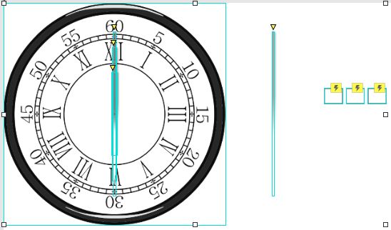 Axure RP 9 教程—能获取本地时间的钟