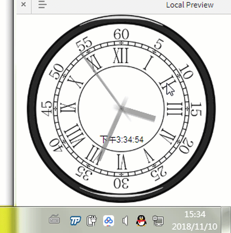 Axure RP 9 教程—能获取本地时间的钟